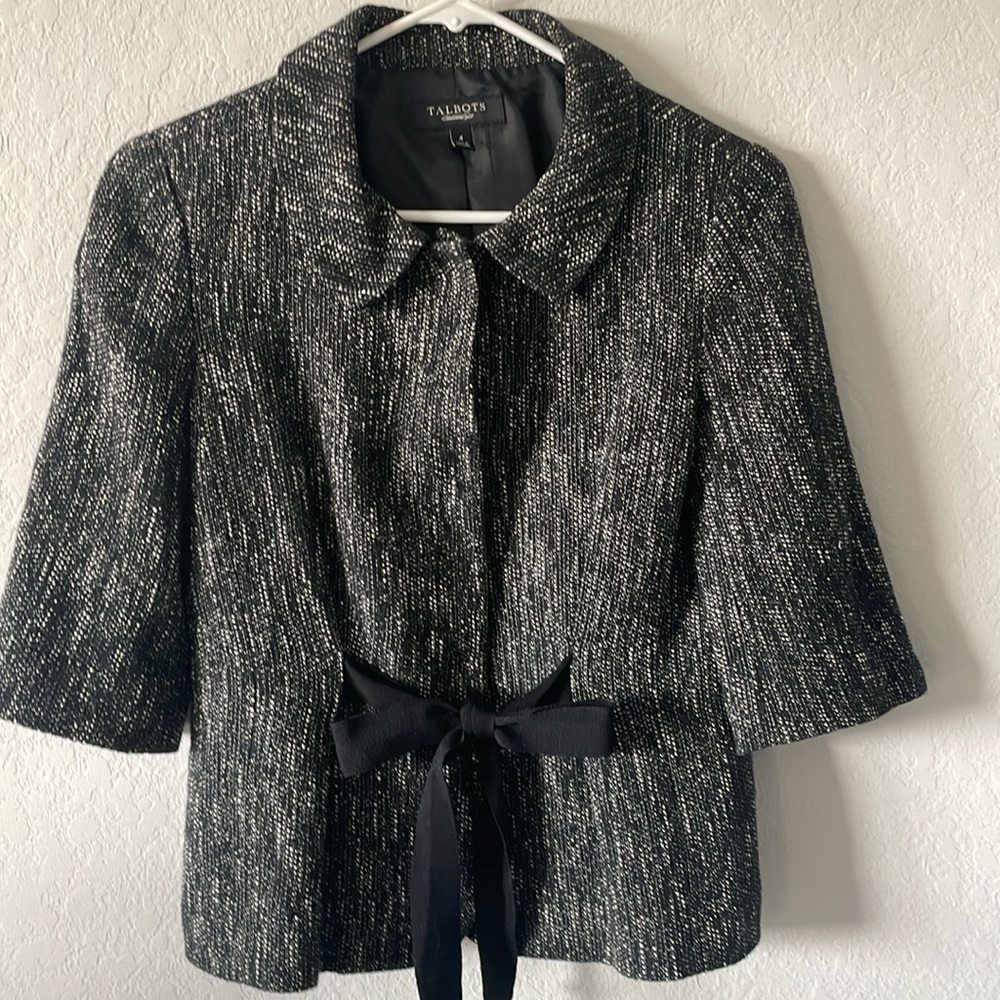Talbots mid length sleeve blazer